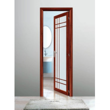 Wooden Color Aluminum Casement Bathroom Door